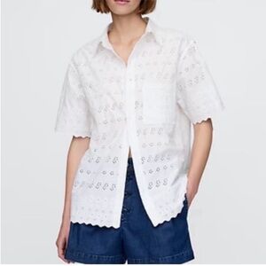 GAP x DOEN cotton eyelet top xxl